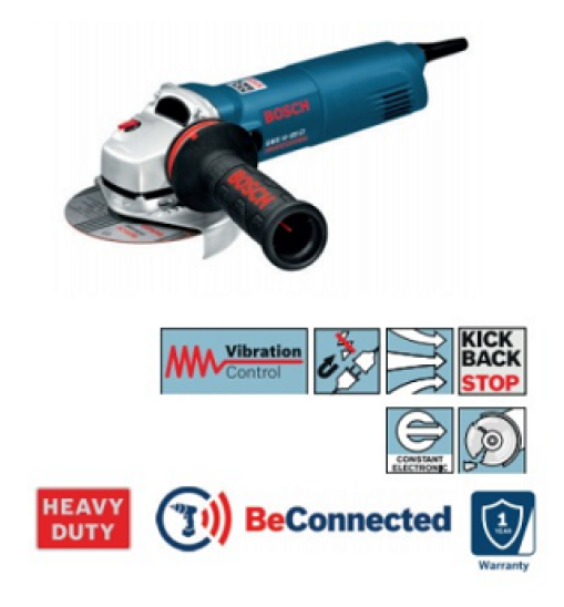 Bosch Small Angle Grinder: GWS 14-125 CI 5"